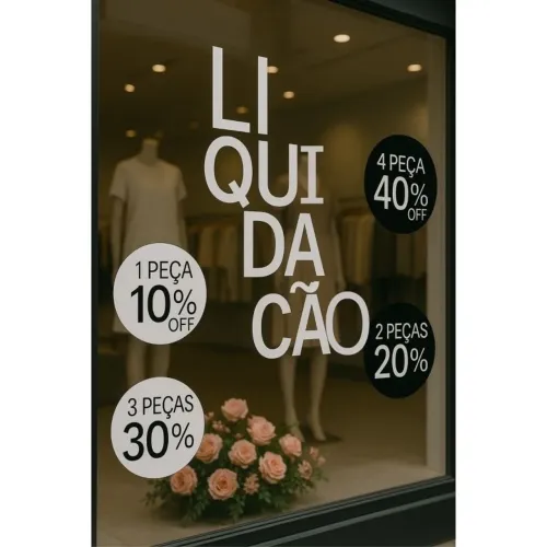 Adesivos para vitrines 