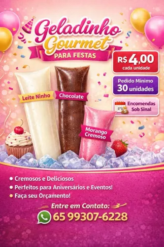 Geladinho Gourmet para festas/aniversário/eventos