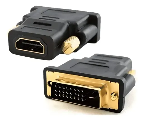 Adaptador Hdmi X DVI-d 24+1 Macho para HDMI Fêmea