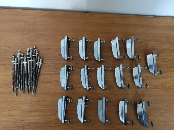 16 Canoas para Bumbo Yamaha DP com Parafusos