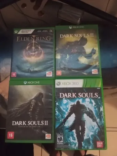 Dark souls 1 2 3  (trilogia) + Elden ring xbox