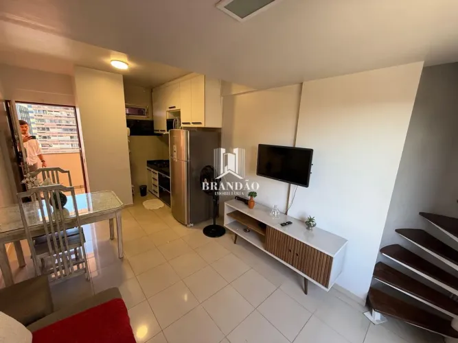 Quarto e sala à beira-mar 48,00 m²  Pajuçara, Maceió!