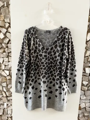 suéter ZARK animal print degradê