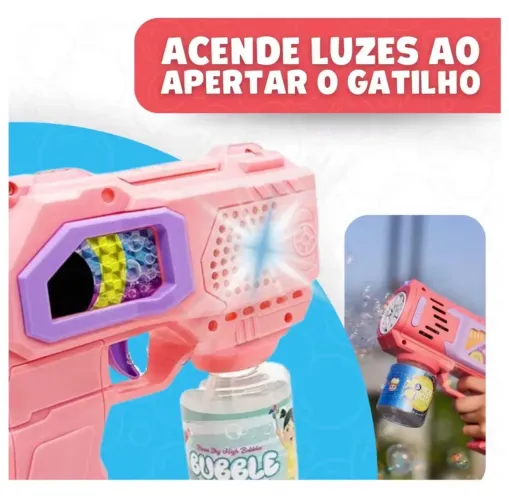 Pistola bolha de sabão
