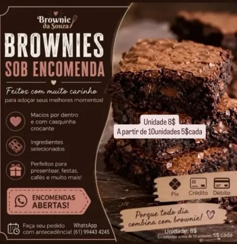 Brownies trufados Ceilândia