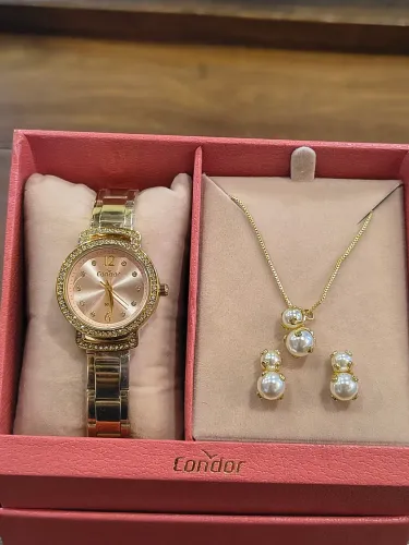 Relógio feminino kit Condor novo original e 15 meses de garantia!