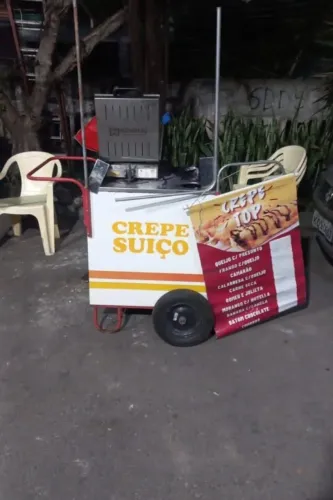 Vendo carrinho de crepe e crepeira