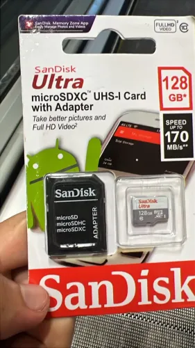 Cartão de Memoria Sandisk Ultra Microsdxc Uhs-I Card With Adapter - 128Gb