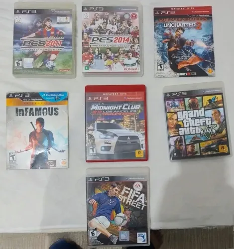 Jogos PS3 (PES, GTA V, Midnight Club, etc)
