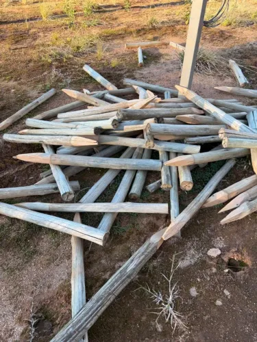 Estaca de Eucalipto Tratado médio - 80 de altura 