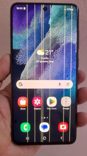 Samsung S21fe - listas na tela