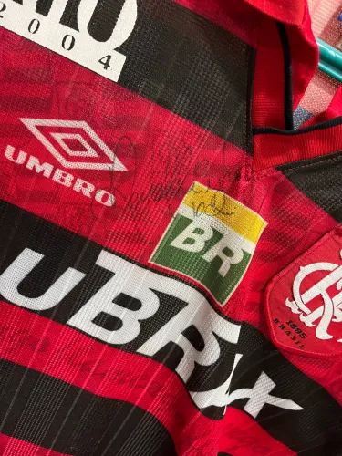 Camisa Flamengo Autografada Ronaldinho Gaúcho