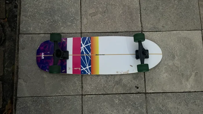 Skate Simulador De Surf Nitrosk& Color Stripes 32' × 10'