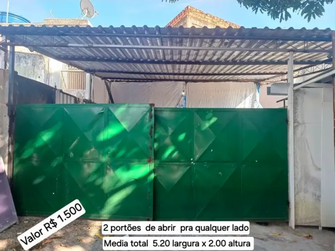 Portões de Garagem tenho 3 tamanhos
