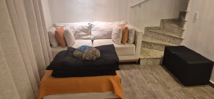 Sofá e puff 