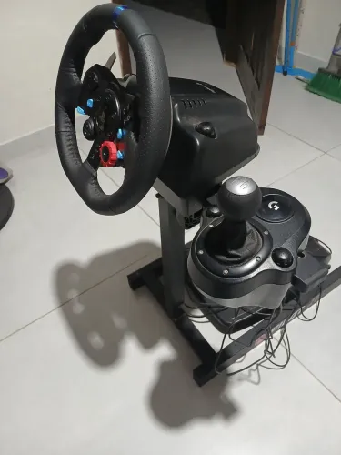 Vendo volante gamer suporte marcha todo completo original