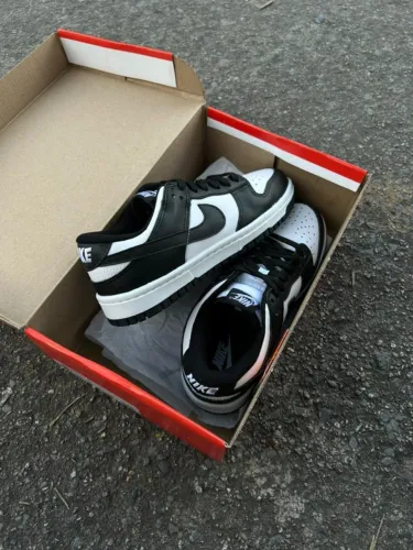 Tênis Nike SB Panda Preto/Branco Cardaço Algodão Premium Unissex
