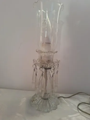 Abajur Antigo de Cristal