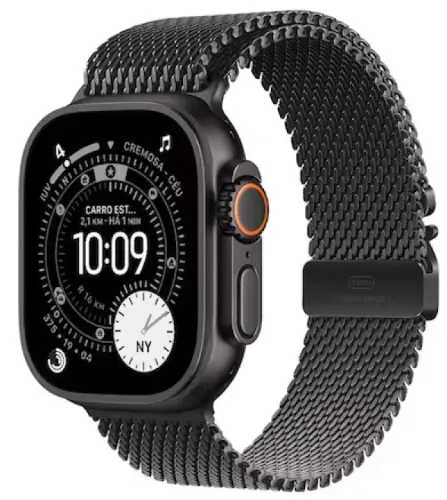 Apple Watch Ultra 3 Até 12X ( Novo Garantia ) Top de Linha Vidro Safira, Corpo Titanium