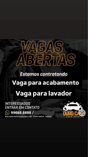 Vaga para acabamento