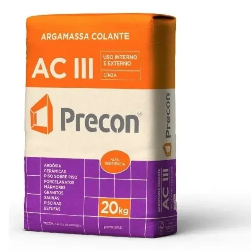 Argamassa AC-III PRECON - R$28,90 a unidade AC3
