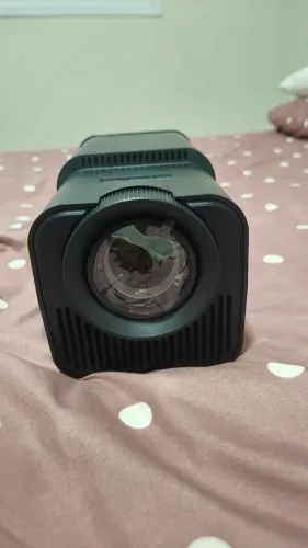 Projetor Full HD HY320 Magicub + Tela de projeção cinza 100 polegadas