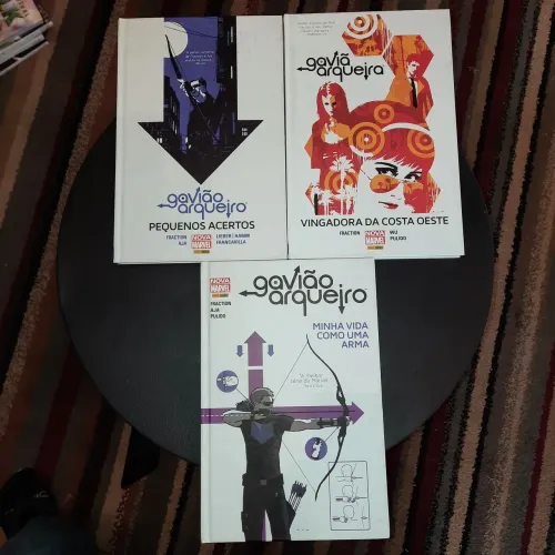 Lote 3 HQs Gavião Arqueiro Nova Marvel Matt Fraction Capa Dura Panini