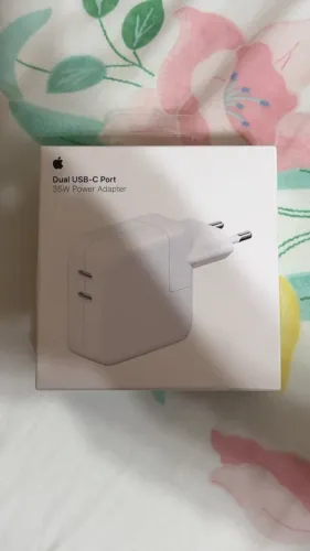 Carregador Adaptador Apple USB-C, 35W, 2 Portas, caixa lacrada e com Nota Fiscal Espanha