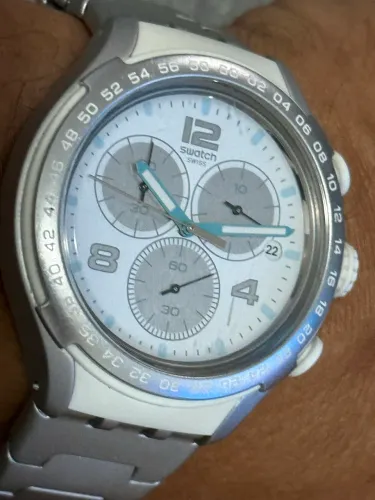 Relógio Swatch PURE ATTACK (YYS4024AG) cronógrafo