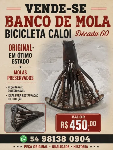BANCO DE BIKE ANOS 60