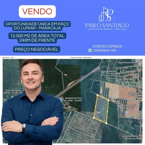 Excelente Terreno para venda em Paço do Lumiar