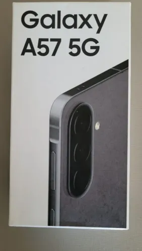 Celular Samsung A57 Novo.