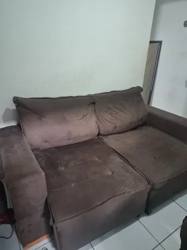Sofa retrátil reclinavel molas espuma d28(usado)