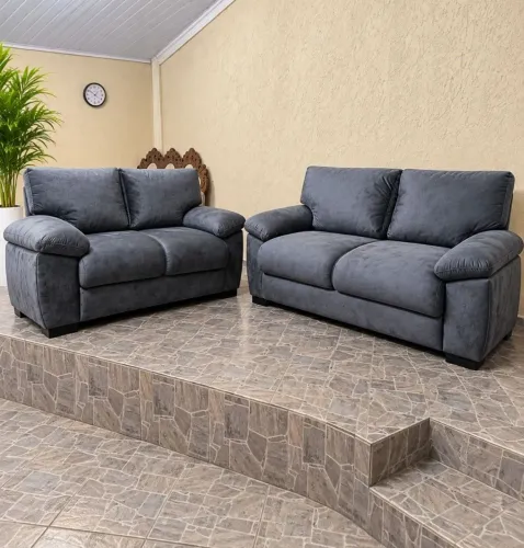 Conjunto estofados 3 e 2 lug 10x 200 no cartão
