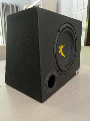 Subwoofer 8 200W Exclusive Trapézio Preto Para Carro/Caminhonete