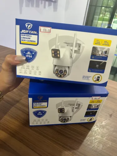 CÂMERA SPEED DOME IP 2 LENTES GIRATÓRIA FIXO JT 9697 JORTAN IP66