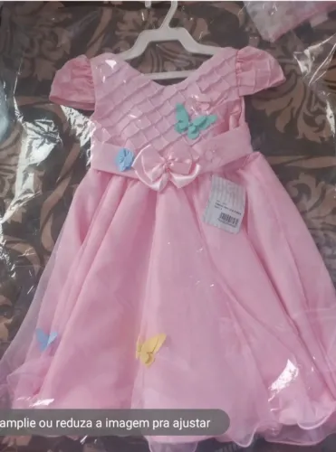 Vestido Nelu Rosa tamanho 2 anos