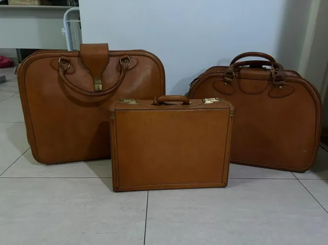Conjunto de 3 Malas Antigas da Ferrari_modelo 512TR