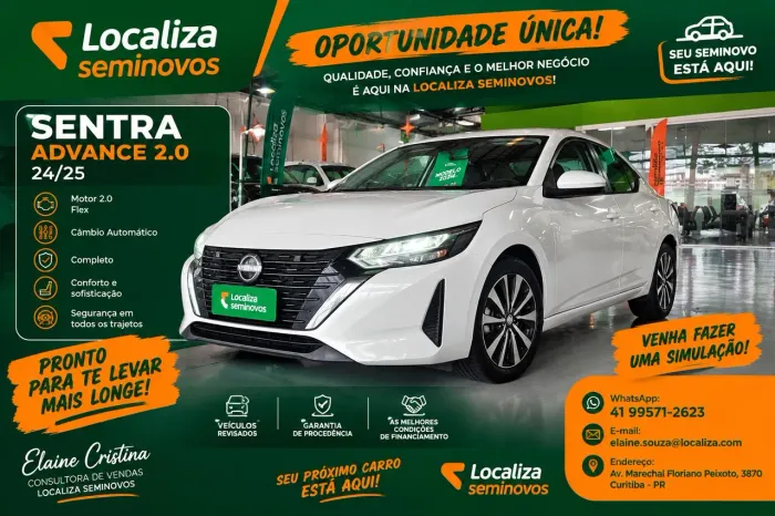 Nissan Sentra Advance 2.0 16V Aut. 2025