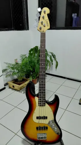 Baixo Giannini Sonic-X GB-1 Sunburst c/ Bag e Correia