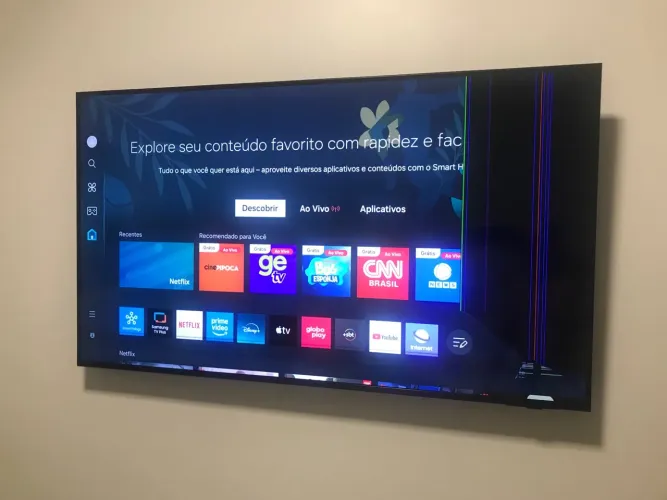 SMART TV SAMSUNG 50? CRYSTAL UHD problema na tela