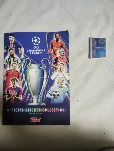 Álbum Champions League 2024/25 Topps Incompleto 35%Completo