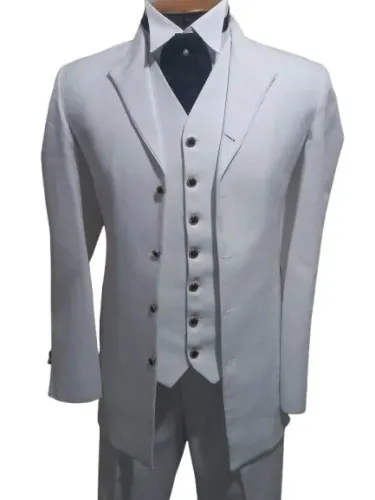 TERNO MOD. DOLMAN BRANCO + CAMISA COM STRASS