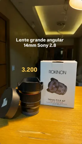 Lente da Sony 14mm