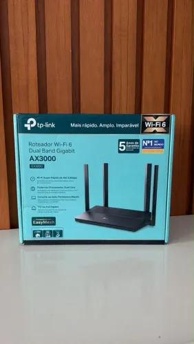 Roteador TP-Link Wi-Fi 6 Dual Band Gigabit AX3000 EX521.