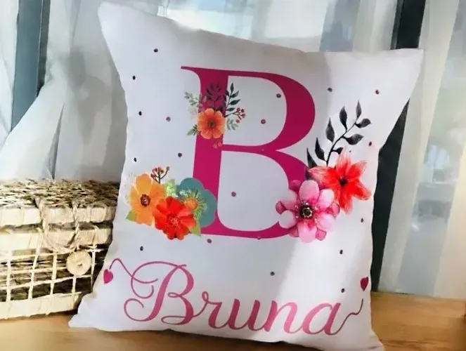 Almofadas Personalizadas Com Nomes Iniciais