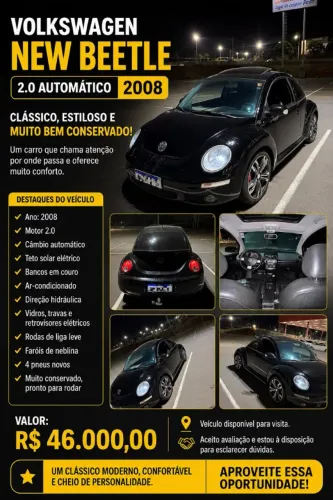 Volkswagen New Beetle 2.0 MI Mec./aut. 2008