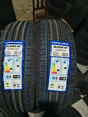 Vendo dois pneus compasel aro 15.195.65 pneus novos primeira linha