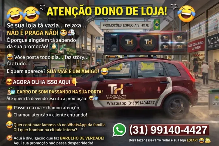 Carro de som equipado com microfone propaganda não é gasto em investimento