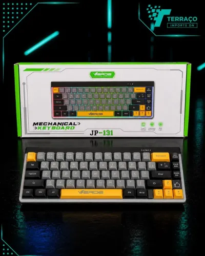 TECLADO SEMI MECÂNICO VERDE JP-131